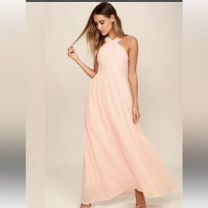 Lulu's Blush Maxi Skirt